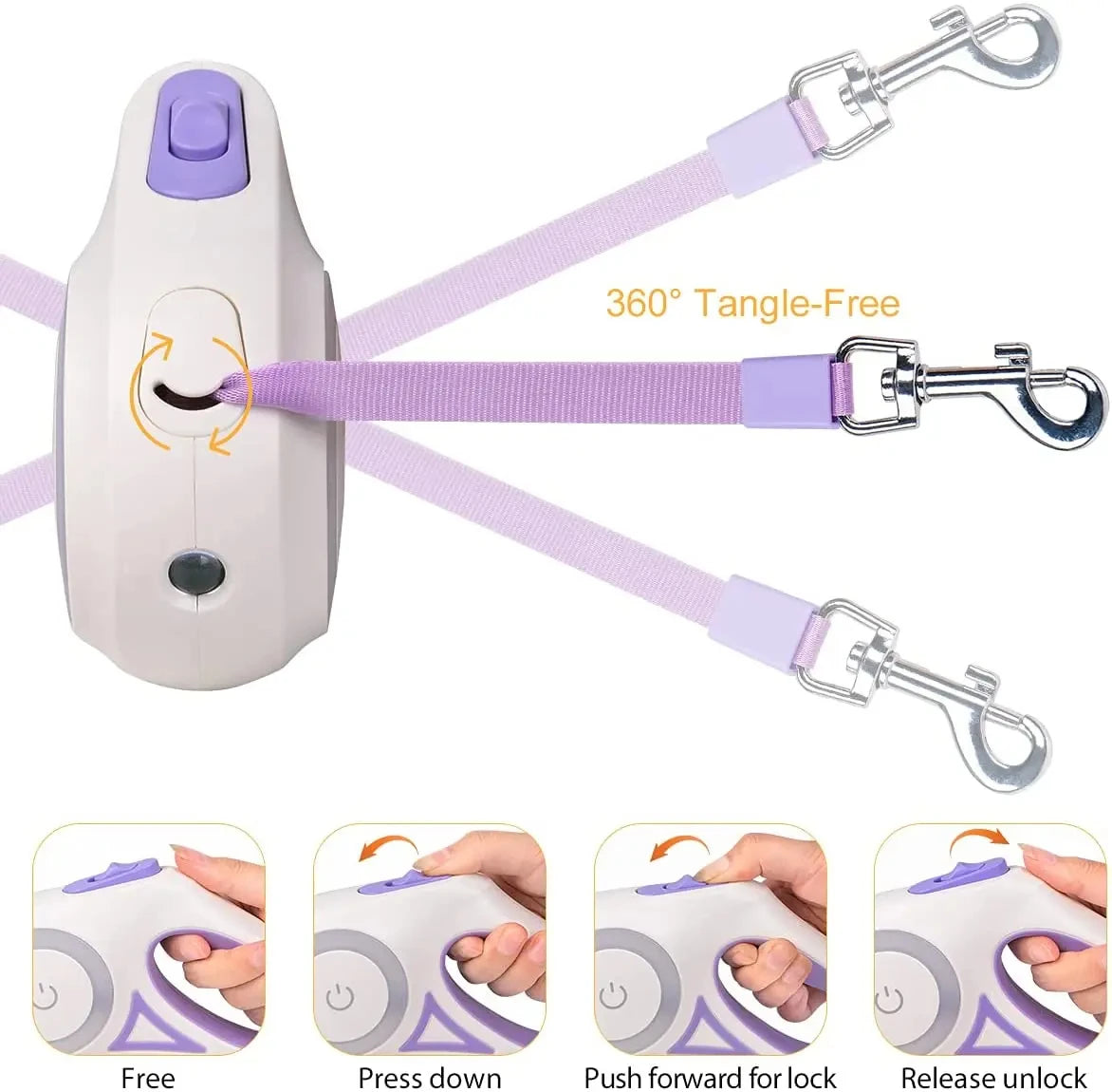 BrightTrek Retractable Leash